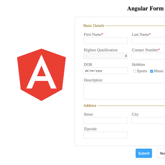 Angular form image
